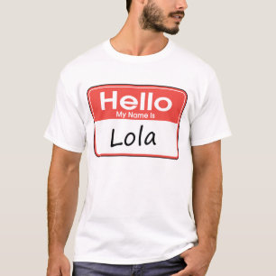 T-shirt Meu nome é Lola