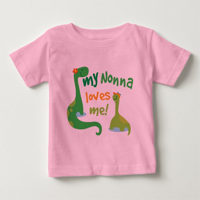 T-shirt Meu Nonna ama-me dinossauro (Frente)