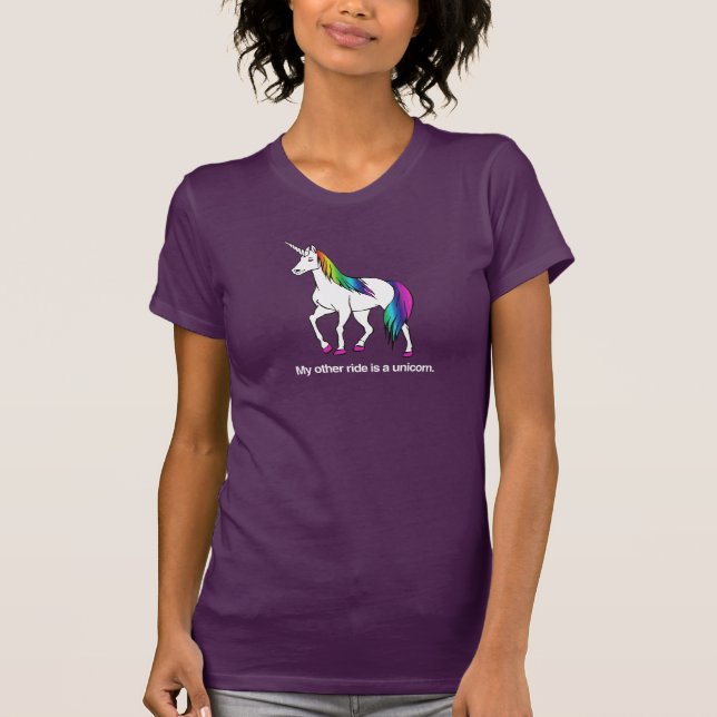 T-SHIRT MEU OUTRO VEÍCULO É UM UNICÓRNIO (Frente)