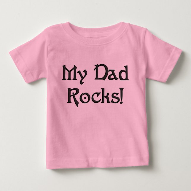 T-shirt Meu pai do KRW balança o humor bonito do bebê (Frente)