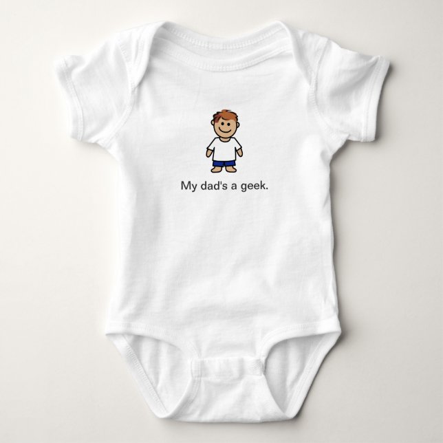 T-shirt "Meu pai é um geek. " (Frente)