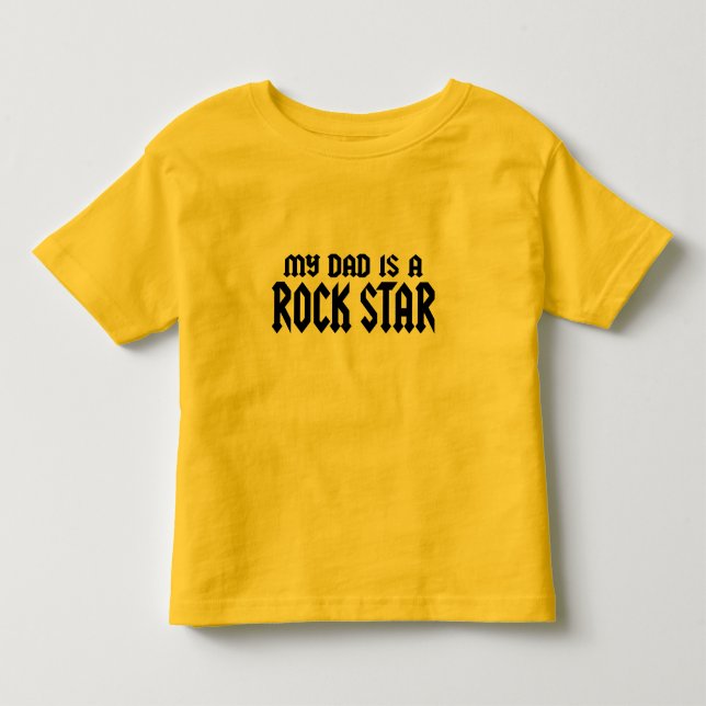 T-shirt Meu Pai é um Rockstar (Frente)