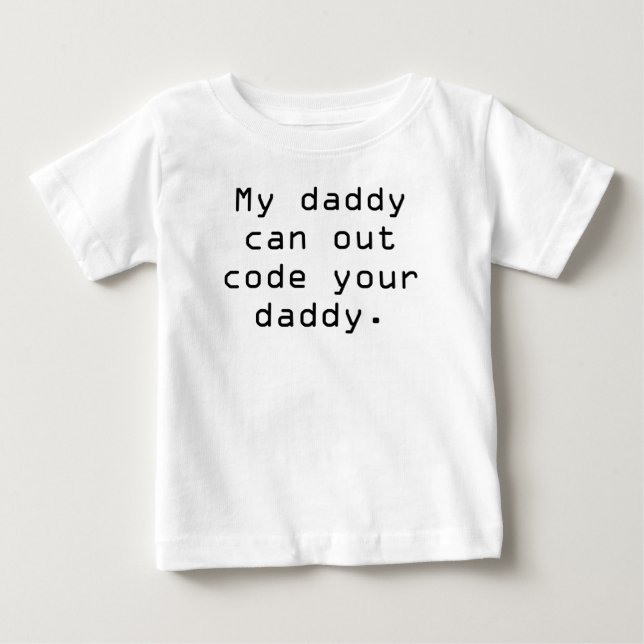 T-shirt Meu pai pode para fora codificar seu pai (Frente)