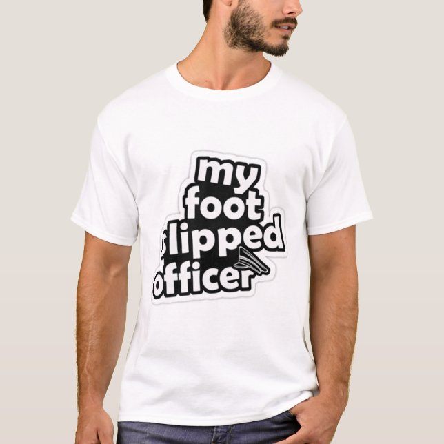 T-shirt Meu Policial De Pé (Frente)