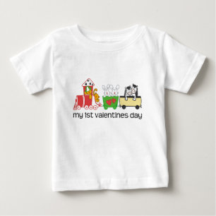 T-shirt Meu primeiro trem do dia dos namorados