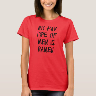 T-SHIRT MEU TIPO DE FAV DE HOMENS É RAMEN
