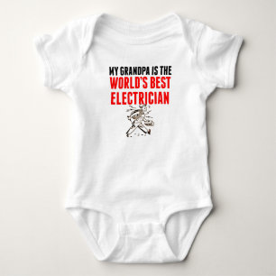 T-shirt Meu vovô é o melhor eletricista do mundo