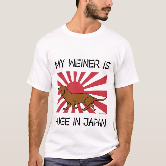T-SHIRT MEU WEINER É ENORME NO T DE JAPÃO (Frente)