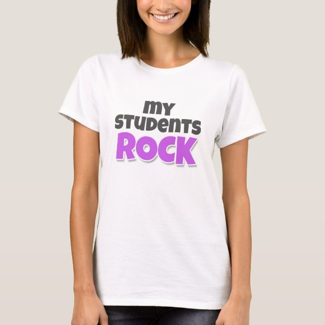 T-shirt Meus Estudantes Rock (Frente)