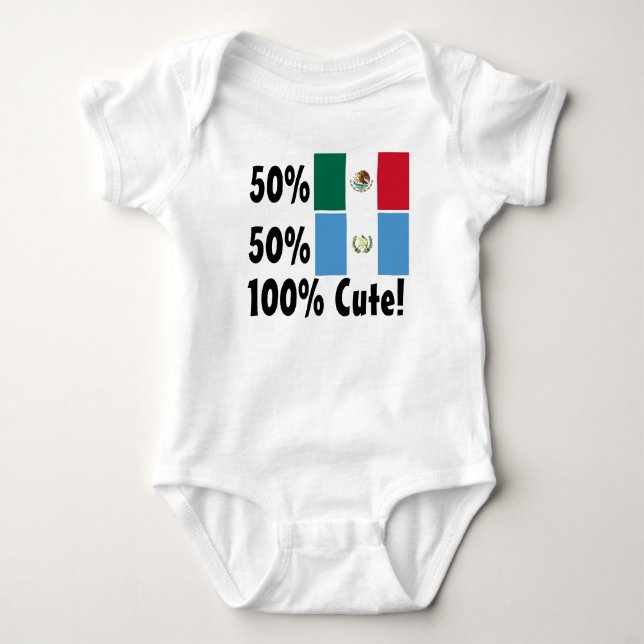 T-shirt Mexicano 100% do Guatemalan 50% de 50% bonito (Frente)