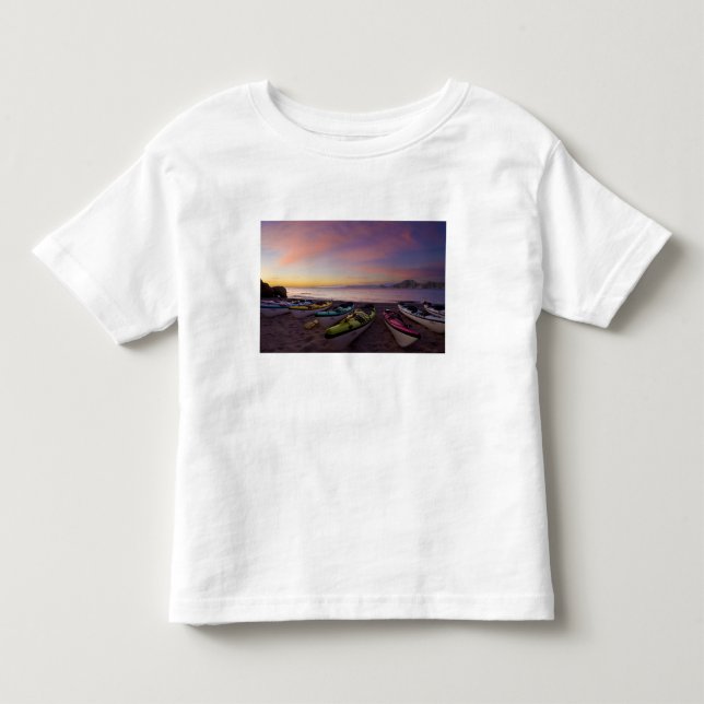 T-shirt México, Baja, Mar de Cortez. Caiaques e (Frente)