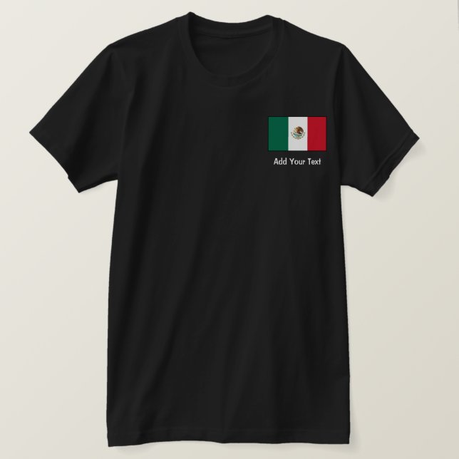 T-shirt México - bandeira mexicana (Frente do Design)