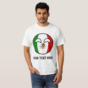 T-shirt México Geeky de tensão engraçado Countryball