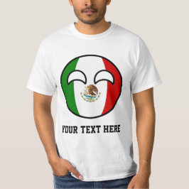 T-shirt México Geeky de tensão engraçado Countryball