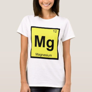 T-shirt Mg - Química do Magnésio Símbolo da Tabela Periódi