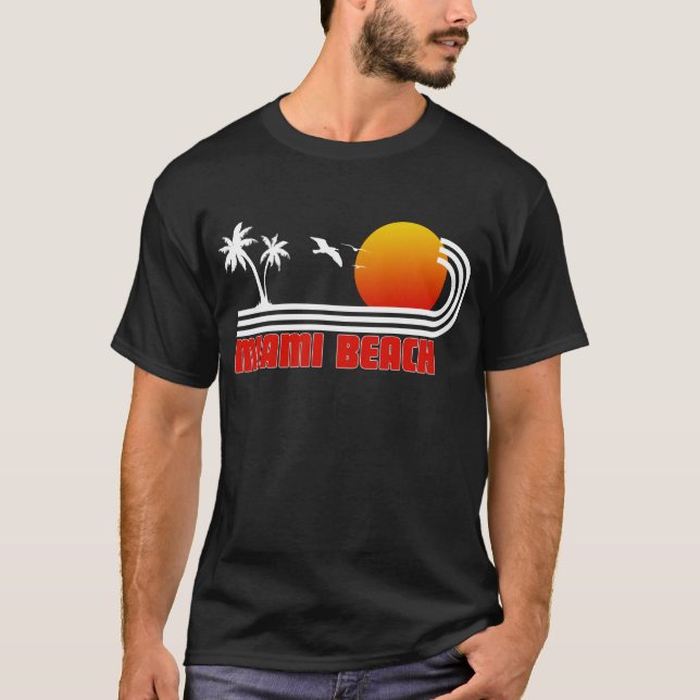 T-shirt Miami Beach, Florida (Frente)