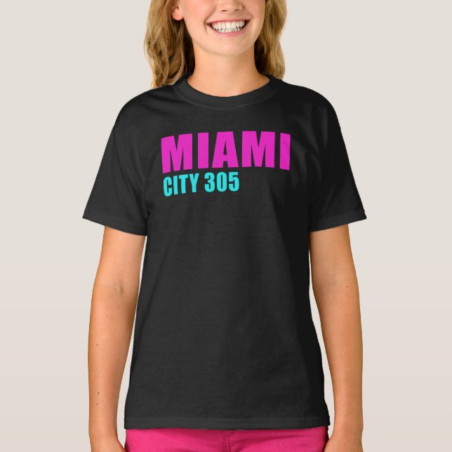 T-shirt Miami City 305 (Frente)