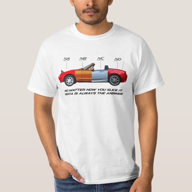 T-shirt Miatas cortou o T (Frente)