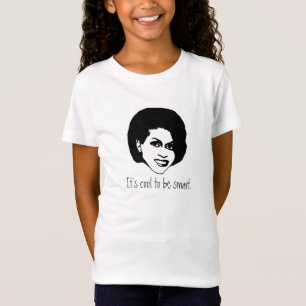 T-shirt Michele Obama - É legal ser inteligente.