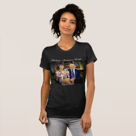 T-shirt Michelle & Barack Obama, fazendo o excelente de