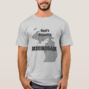 T-shirt Michigan é o PAÍS do DEUS