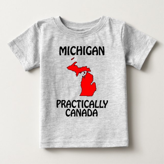 T-shirt Michigan - Praticamente Canadá (Frente)