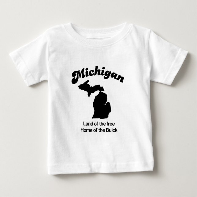 T-shirt Michigan - terra da casa livre de Buick (Frente)
