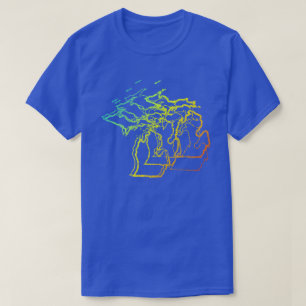 T-shirt micMichigan chill blur