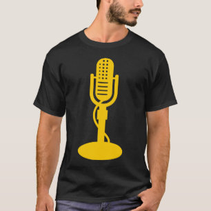 T-shirt Microfone - âmbar