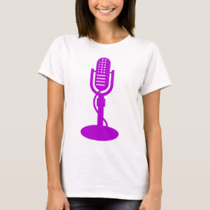 T-shirt Microfone - Roxo