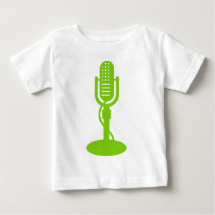 T-shirt Microfone - Verde marciano