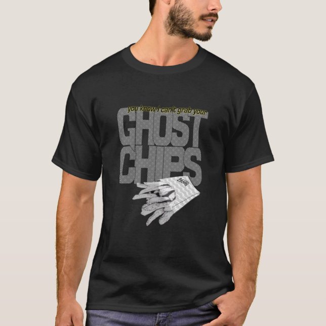 T-shirt microplaquetas do fantasma (Frente)