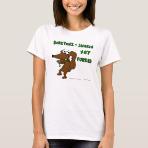 T-shirt Midge "BARKTINI SHAKEN NOT FURRED" Mulheres