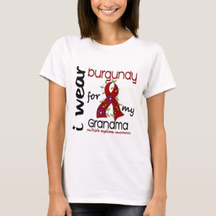 T-shirt Mieloma múltiplo EU VISTO BORGONHA PARA MINHA AV