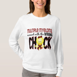 T-shirt Mieloma múltiplo sujado com o pintinho errado