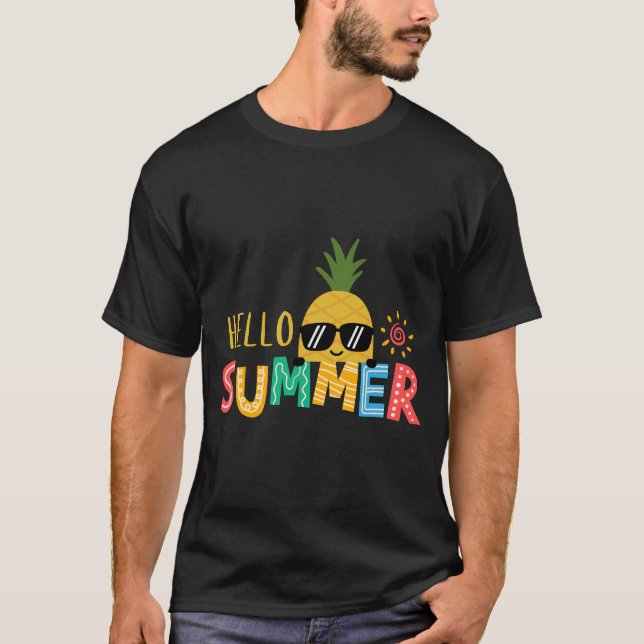 T-shirt mignon Hello Sunshine, t-shirt d'essoa, t- (Frente)