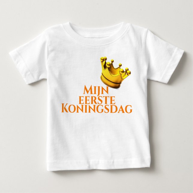 T-shirt "Mijn eerste Koningsdag". (Frente)