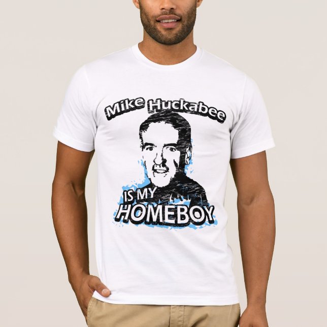 T-shirt Mike Huckabee é meu ficar em casa (Frente)