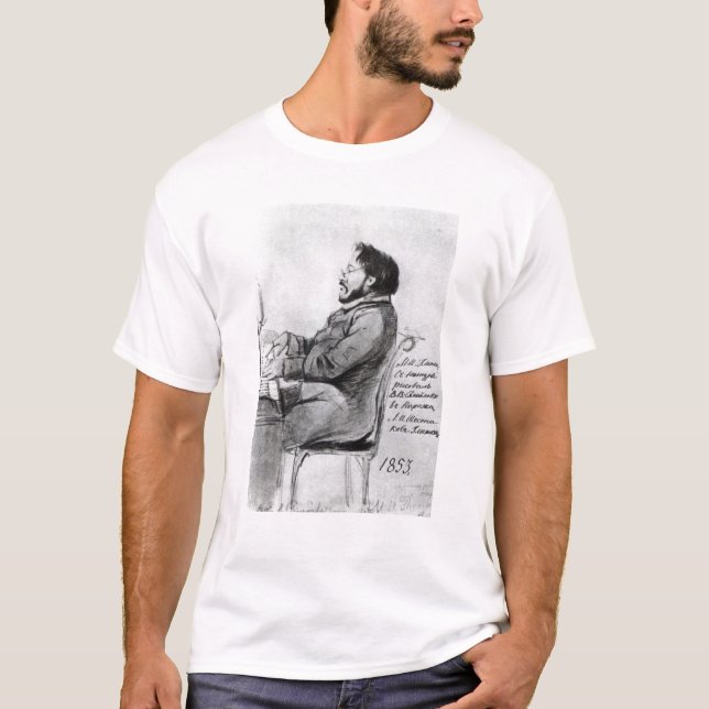 T-shirt Mikhail Glinka, 1853 (Frente)