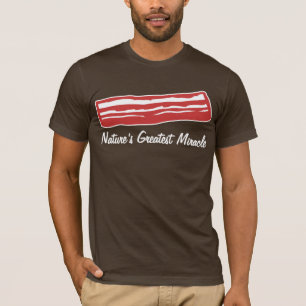 T-shirt milagre da natureza do bacon o grande