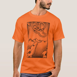 T-shirt - milênio - laranja - Janice Yudell