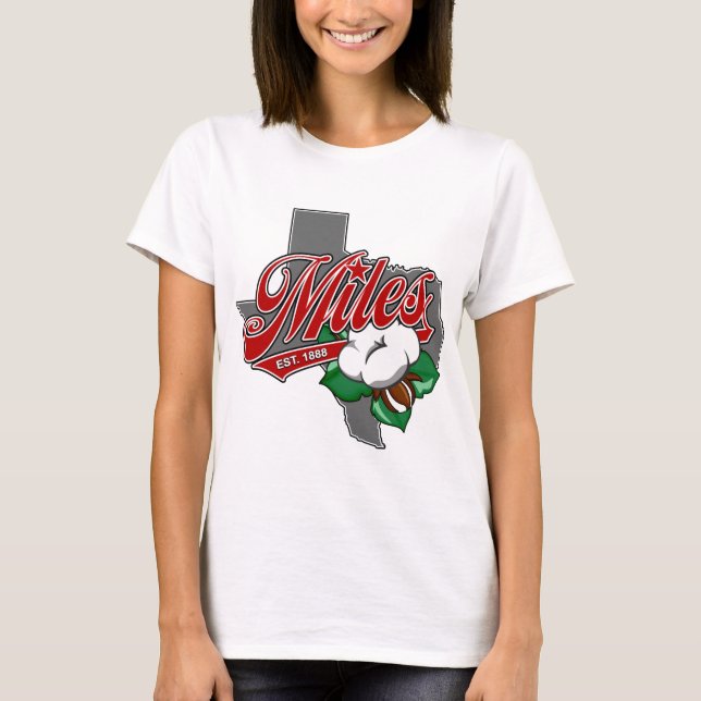 T-Shirt "MILES, TEXAS - ALGODÃO" (Frente)