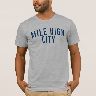 T-shirt Milha-Alto da cidade - Denver, Colorado