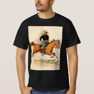 T-shirt Militar Antigo, Um Oficial de Cavalaria por Reming