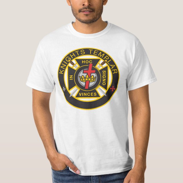 T-shirt militar de Templar Commandery dos (Frente)