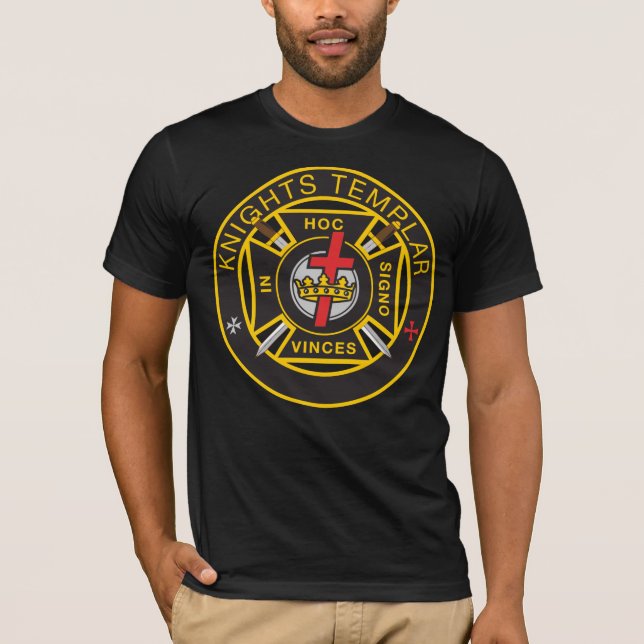T-shirt militar de Templar Commandery dos (Frente)