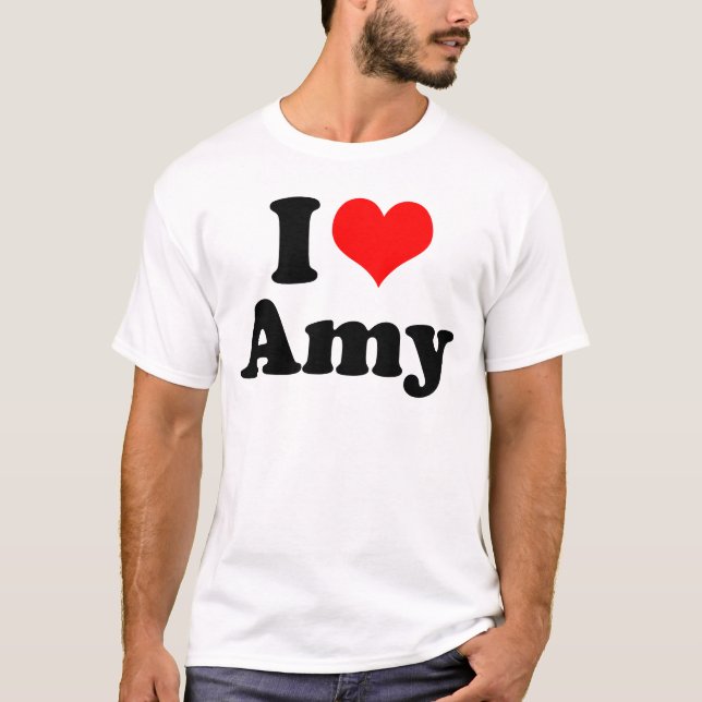 T-shirt Mim Amy do coração/amor (Frente)
