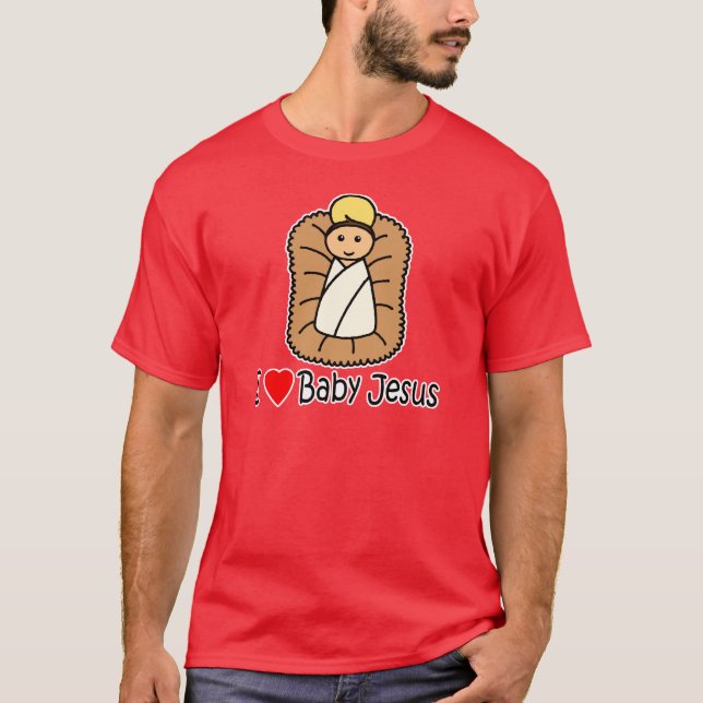 T-shirt Mim bebê Jesus do coração (amor) (Frente)