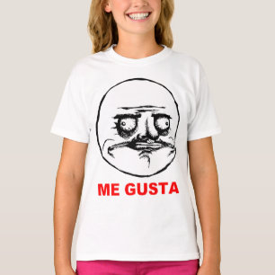 T-shirt Mim cara Meme da raiva de Gusta