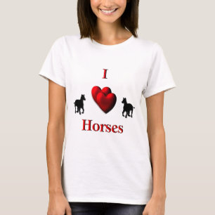 T-shirt Mim cavalos do coração